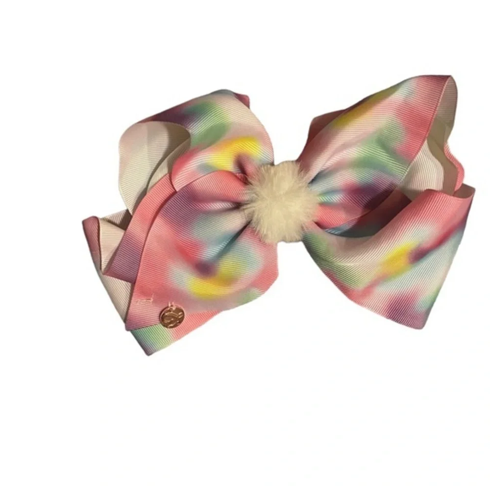 Jojo siwa hair bows large size colorful with bow holder